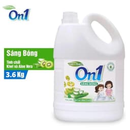 Thumbnail Nước rửa chén On1 hương kiwi và aloe vera 3.6kg, gel rửa bát sạch bóng vết dầu mỡ N5008 - Lixco Việt Nam 2