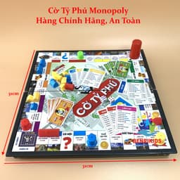 Thumbnail Cờ Tỉ Phú Monopoly Vui Nhộn Cao Cấp, An Toàn Cỡ Cực Đại 42x42 - Bộ Cờ Tỷ Phú Chính Hãng Amalife 4