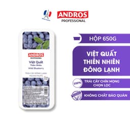 Thumbnail Việt Quất Thiên Nhiên Đông Lạnh - Không chất bảo quản - Trái cây đông lạnh ANDROS IQF - 650g - [Chỉ giao HCM] 2