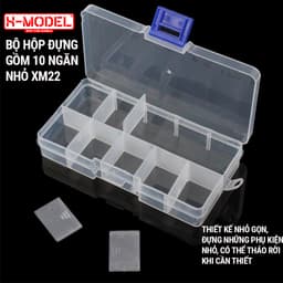 Thumbnail Hộp đựng linh kiện cho Gundam có thể tháo rời để tăng không gian sử dụng cho các part lớn XMODEL 3