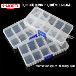 Thumbnail Hộp đựng linh kiện cho Gundam có thể tháo rời để tăng không gian sử dụng cho các part lớn XMODEL 2