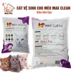 Thumbnail Cát Vệ Sinh Dùng Cho Khay Vệ Sinh, Máy Vệ Sinh Cho Mèo Max Clean Hương Lavender 4Kg Siêu Vón Siêu Ít Bụi 3