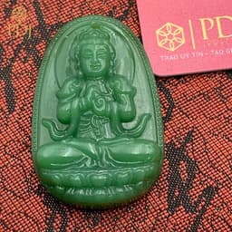Thumbnail Mặt phật bản mệnh Như Lai Đại Nhật - tuổi Mùi, tuổi Thân - tặng kèm dây dù đeo và hộp đựng - M000090 - Trang sức PDJ 1