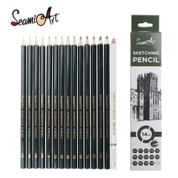 Thumbnail SeamiArt Bộ 14 bút chì phác thảo loại 6H-12B tiêu chuẩn tiện dụng 1