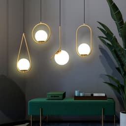Thumbnail Đèn thả trang trí chao thuỷ tinh SuperVilighting decor phòng khách kiểu hiện đại bảo hành 24 tháng 1