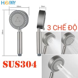 Thumbnail Vòi hoa sen cầm tay 5 chế độ inox 304 có dây sen Hobby Home Decor BST1 2