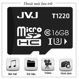 Thumbnail Thẻ nhớ JVJ 16G U3 C10 tốc độ cao - chuyên dụng cho CAMERA, Điện thoại, Máy ảnh,... tốc độ cao 95Mb-140Mb/s 3