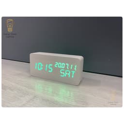 Thumbnail Đồng Hồ Gỗ Led Energy Green Lighting Hình Chữ Nhật DH-92 Hiển Thị Ngày Tháng Nhiệt Độ Cùng Lúc - Tặng pin - BH 1 Năm 4