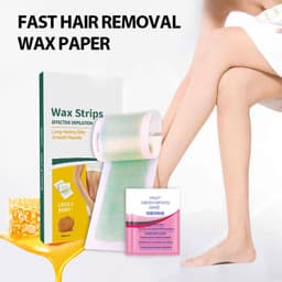 Thumbnail Bộ 24 miếng sáp dán tẩy lông SUMAX hai mặt tự nhiên cỡ lớn 9x18 150g chất lượng cao 2
