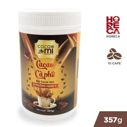 Thumbnail Thức uống socola vị cà phê Bột cacao cafe hòa tan pha trà sữa làm bánh CACAOMI hộp thượng hạng 357g 1