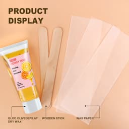 Thumbnail RUOALL Wax tẩy lông Kem tẩy lông Triệt lông Vĩnh viễn 50g Kèm 3 tờ giấy và 2 que wax 2