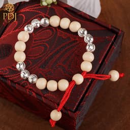 Thumbnail Vòng Dâu Tằm 9 Bi Bạc Cho Bé Gái - PDJ000945 - Trang sức PDJ 2