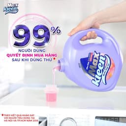 Thumbnail Túi Nước Giặt Xả MaxKleen 3.8kg Hương Nước hoa huyền diệu/ Hoa nắng/ Vườn sớm mai 4