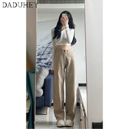 Thumbnail Quần jean dài ống rộng lưng cao dành cho nữ 3