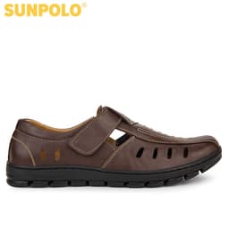 Thumbnail Giày rọ nam Da bò SUNPOLO thoáng khí chống hôi chân STA681 2