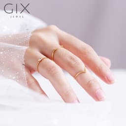 Thumbnail Nhẫn trơn mặt chữ V sang trọng Gix Jewel SPGN105 2