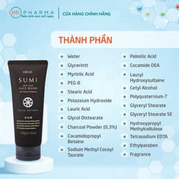Thumbnail Sữa Rửa Mặt Than Hoạt Tính Deve Sumi Face Wash (170g) 3