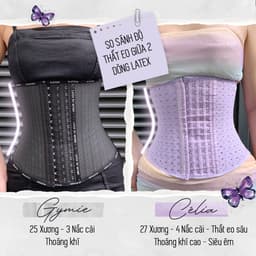 Thumbnail Gen Nịt Bụng Sau Phẫu Thuật Hút Mỡ - Latex Định Hình Eo Giảm Mỡ Célia Tím 27 Xương, Lưới Thông Hơi - Chính Hãng WSTORE 3