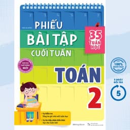 Thumbnail Sách Tham Khảo -Phiếu Bài Tập Cuối Tuần Toán 2 (35 Tuần Học) - MEGABOOK 1