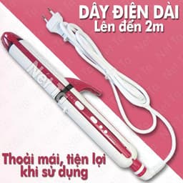 Thumbnail Máy làm tóc đa năng 3in1 duỗi uốn bấm KEMEI KM-3304 tạo kiểu tóc dễ dàng như là tóc ép tóc dập xù - Phân phối chính hãng 4