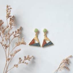 Thumbnail Pinkdudu 3 Màu Sắc Rỗng Tam Giác Thả Eearrings S925 Bạc Kim Sáng Tạo Bông Tai Hợp Kim Dành Cho Nữ Trang Sức Quà Tặng PD574 4