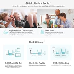 Thumbnail Bộ Phát Wifi TP-Link Archer C54 / C6 / C64 Băng Tần Kép Chuẩn AC 1200Mbps 2