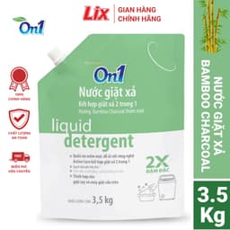 Thumbnail Túi Nước giặt xả On1 hương Bamboo Charcoal 3.5Kg T04 sạch khuẩn, khử mùi, kết hợp giặt xả 2 trong 1 N6903 1