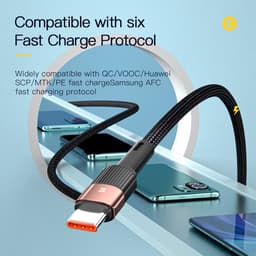 Thumbnail Cáp sạc nhanh Essager chuyển đổi USB Type C 6A 66W cho Samsung Xiaomi 2