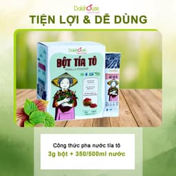 Thumbnail Bột tía tô nguyên chất sấy lạnh Dalahouse 120g pha uống, đắp mặt, giúp giảm mụn, sáng da 3