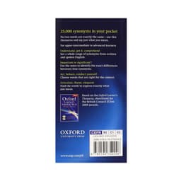 Thumbnail Từ điển: Oxford Learner's Pocket Thesaurus: A Dictionary Of Synonyms For Learners Of English 2