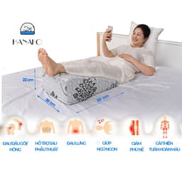 Thumbnail Gối kê chân chống giãn tĩnh mạch chuyên dụng HANAKO chiều cao 22CM dành cho người < 1m50cm 2