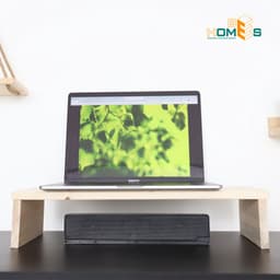 Thumbnail Kệ để bàn máy tính gỗ thông chữ U Behomes 2