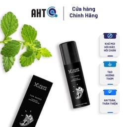 Thumbnail Chai xịt giày diệt khuẩn khử mùi hôi giày, hôi chân Nano Xclean For Shoes 100ml Hương Bạc Hà - Nano Bạc AHT Corp (AHTC) 1