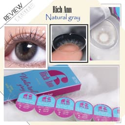 Thumbnail Lens Cận ANN365 Xám Natural Gray Loại 1 Ngày Nội Địa Hàn 2