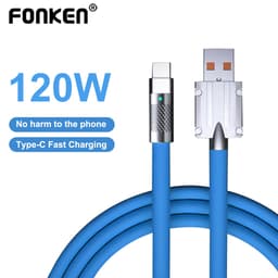 Thumbnail Cáp sạc nhanh FONKEN USB type C 120W 6A cho Xiaomi Huawei Samsung 3