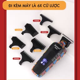 Thumbnail Tông đơ chấn viền Kemei KM-MAX5090 màn hình LCD thông minh, thiết kế độc đáo, có thể cắt tóc,chấn viền, cạo râu 3