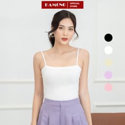 Thumbnail Áo hai dây thun nữ cao cấp KAMONG vải cotton 100% co dãn tốt A133 1