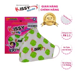 Thumbnail Khẩu Trang Kissy Trẻ Em Cho Bé 6 Tháng - 3 Tuổi Gà Con Xanh Vải Cotton Kháng Khuẩn Ngăn Tia UV Chống Bụi Mịn S1-0010 2