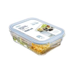 Thumbnail Hộp thủy tinh chữ nhật 3 ngăn 1520 ml, đựng thức ăn văn phòng, thực phẩm, sử dụng được trong lò vi sóng 3