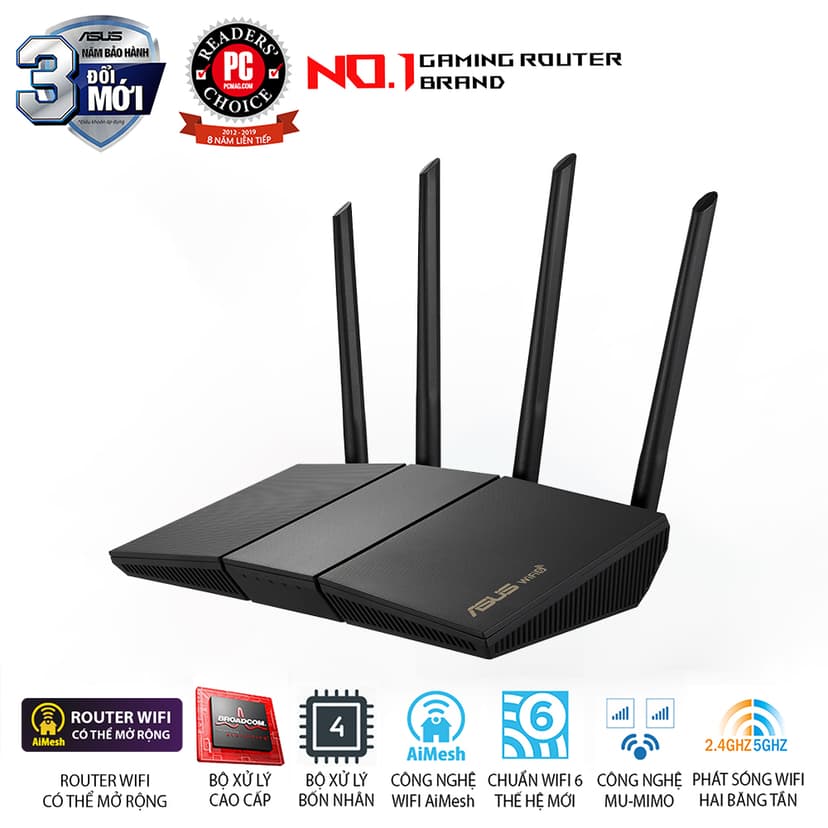 Ảnh ASUS Router RT-AX57 (AX3000) WiFi 6 hai băng tần Aimesh 2