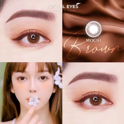 Thumbnail Lens nâu có độ cận Mochi hiệu Angel Eyes có độ từ 0 - 8 độ, dòng kính áp tròng nâu có độ phù hợp kỷ yếu, đi học, cô dâu 3