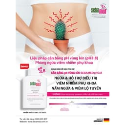 Thumbnail Dung dịch vệ sinh phụ nữ chuẩn cân bằng pH vùng kín Sebamed pH3.8 (200ml) 2