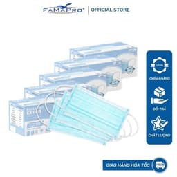 Thumbnail [ COMBO 5 HỘP] Khẩu trang y tế kháng khuẩn 4 lớp Famapro Extra (50 cái/ hộp) 2