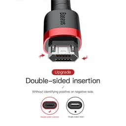 Thumbnail Cáp sạc Baseus Cafule Micro USB hỗ trợ cho các dòng Androi, sạc nhanh 2.4A/1.5A/2A dài 1m/2m/3m dây bọc dù chống đứt 2