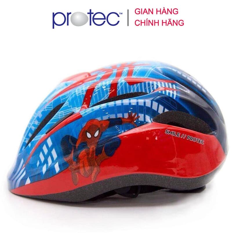 Ảnh Nón bảo hiểm xe đạp trẻ em Protec SMILE, cho bé trai từ 1-12 tuổi, họa tiết mạnh mẽ năng động, có đèn hậu an toàn 2