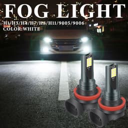 Thumbnail LYMOYO Bóng đèn sương mù LYMOYO ánh sáng trắng H8 H9 H1H11 LED 9005 9006 HB3 HB4 H7 H3 H4With 3030 12LED 6000K cho xe ô tô 2