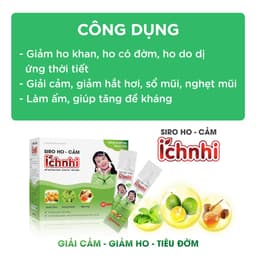Thumbnail Siro ho cảm Ích Nhi hộp 30 góix5ml hỗ trợ giải cảm, giảm ho,sổ mũi,tiêu đờm, dùng cho trẻ nhỏ,bà bầu 3