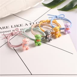 Thumbnail Dây chun cột tóc đính hình động vật hoa quả Laboon, thun buộc tóc co giãn thời trang cho phái nữ 1