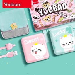 Thumbnail Sạc dự phòng mini dễ thương 10000mAh Yoobao M4 mini Sạc đồng thời 2 cổng Hàng phân phối chính hãng 3