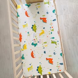 Thumbnail Ga bọc nệm cũi 62x114cm cho bé PETIT BEBE muslin bo chun họa tiết đa dạng 4